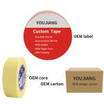 High Tack Crepe Natural Rubber Wall Decoration Painting Masking Tape Heat