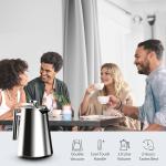 1000ML Automatic French Press Coffee Maker Travel Stainless Steel Double Wall