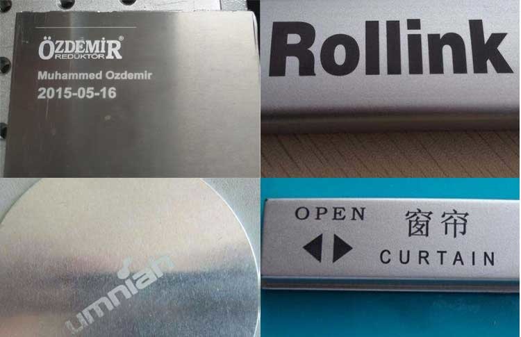 High Speed MOPA M1 Laser Engraving Equipment For Metal Black Marking Logo