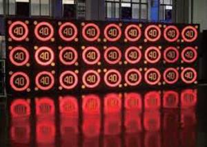 Wholesale Roadside Speed Display Sign , LED Message Board Signs Luminous Intensity Amber 7800cd/M2 / Red 7800cd/M2 from china suppliers