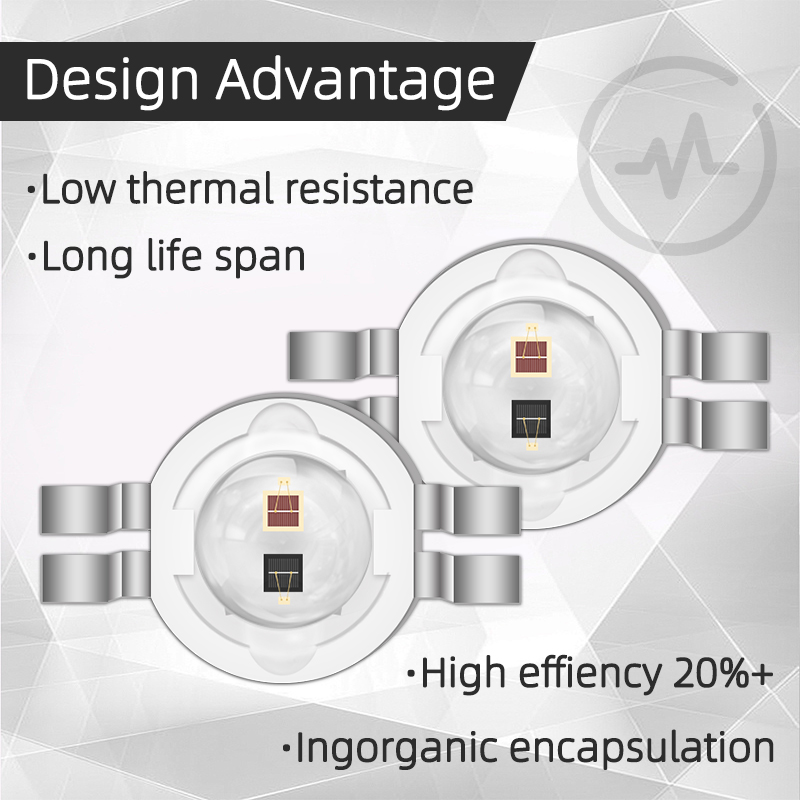 Infrared Led Emitter 2w*2 Chip Ir Led 650-660nm High Power R8.0mm Infra Red Led Diode
