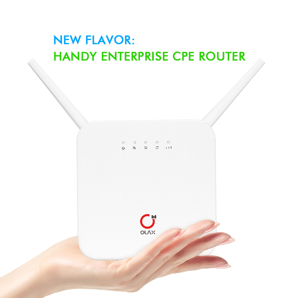 Industrial LTE 4G CPE Wireless Router SIM Card WAN/LAN Modem Support 32 Devices OLAX AX6 PRO