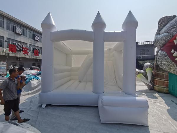 5x4m Commercial Bouncy Castles White Toddler Bounce House Inflatable Wedding