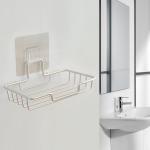 Steel Self Adhesive Soap Dishes Sponge Case Dispenser Bathroom Accessory Wall