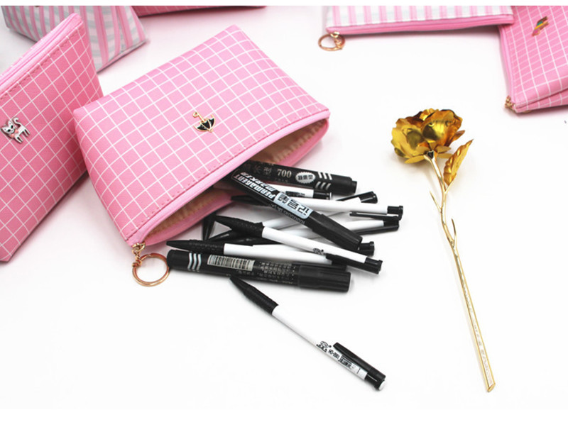 Travel Cute Pink Makeup Pouch Mini Cosmetic Bag For Women Girls
