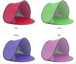 150*150*90CM Outdoor Waterproof Pop Up Canopy Tent Sunproof Silver Coated 190T