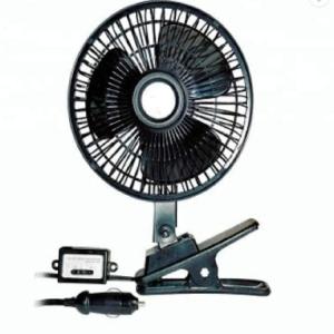 Wholesale Black Car Cooling Fan Plastic Material 12v / 24v With Half Safety Metal Guard from china suppliers