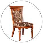 French Antique Wooden Throne Chair Oak Wood Frame Upholstered Farmhouse Chairs