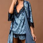2021 Fashionable Short Tank Top Sexy Lace Bathrobe For Women Home Wear