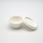 2oz 4oz Biodegradable Sauce Cups , Disposable Biodegradable Soup Bowls With Lids