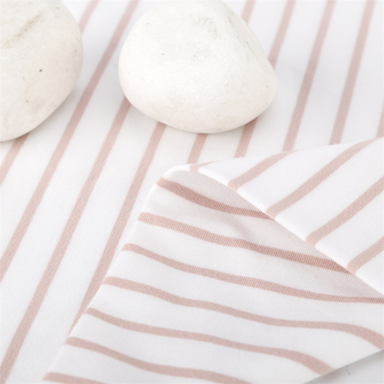 Skin-Friendly And Healthy Soft Striped Knit Fabric For Casual Wear