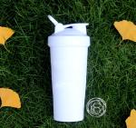 700ml BPA FREE Protein Shaker Bottles Cup With Wire Whisk Balls