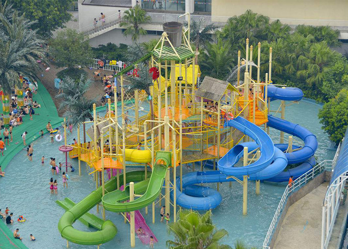 Huge Space Bowl Water Slide Playground / Commercial Water Slide Equipment