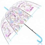 Gift Dome Style Transparent Unicorn Umbrella , Clear Plastic Bubble Umbrella