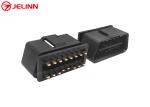 Automotive 16pin OBD 2 OBDII Male Connector With Straight Pins