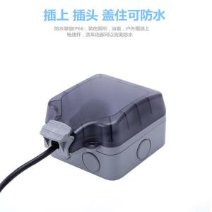 Wholesale Outdoor Waterproof Plug Socket Box , Wall Socket Cover Box 2-3 Pin Fire Retardant from china suppliers
