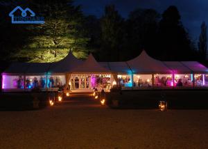 Wholesale PVC Fabric 10x30 Party Tents , Outdoor White Marquee Tent Fire Prevention from china suppliers