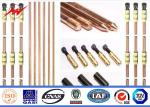Weld Copper Ground Rod Threaded 1000mm 1200mm 1500mm Copper Earth Rod With