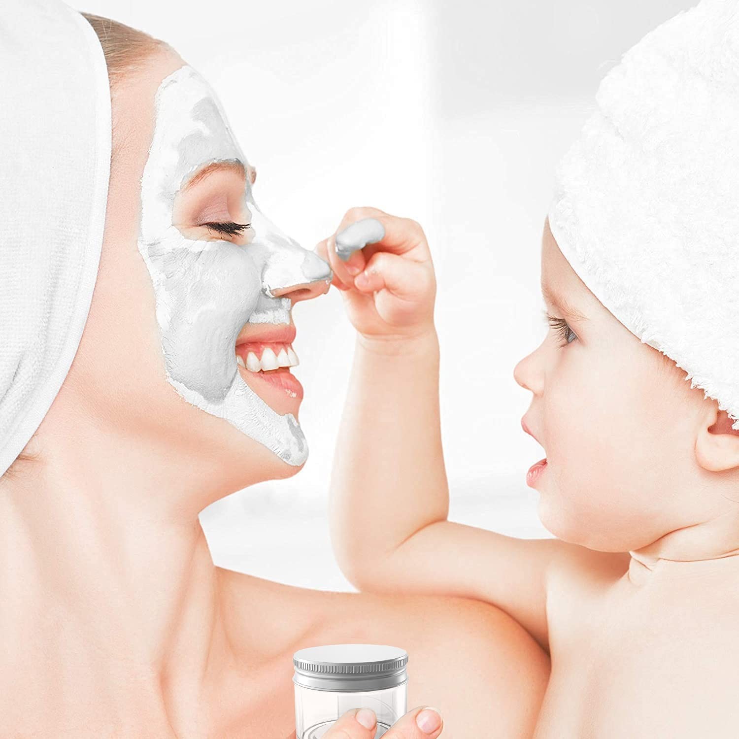 120g Customized Color And Logo Skin Care Packaging Aluminum Lid Cream Jar UKC23