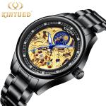 KINYUED popular stainless steel classical automatic luminous hands mens