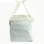 600D Polyester 24 Can Insulated Picnic Bag , Promotional Lunch Bag White Color