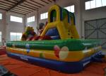 Circus Elephant Clown Inflatable Fun City Digital Printing For Amusement Park