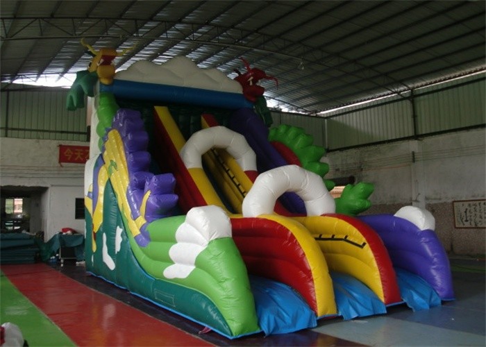 Dragon Trippo Commercial Inflatable Slide With Durable Plato PVC Tarpaulin