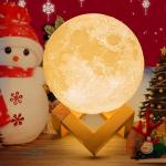 Rechargeable Moon Lamp Dia 14.5cm 3D Moon Lights For Adult Kids Bedroom