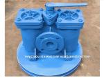 DUAL LOW-PRESSURE CRUDE OIL FILTER MODEL AS16050-0.75/0.26 CB/T425-94 CAST IRON