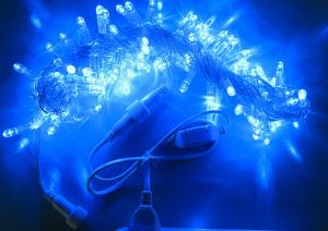 Wholesale 10m blue twinkle led christmas decorative string lights+controller 100 bulbs from china suppliers