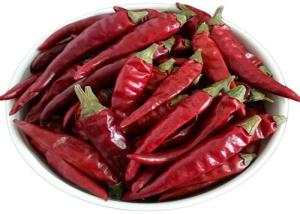 Wholesale Hot 50 Pungency Dried Red Chilli Peppers 4 - 7cm Sun Dried 25kg/Bag from china suppliers
