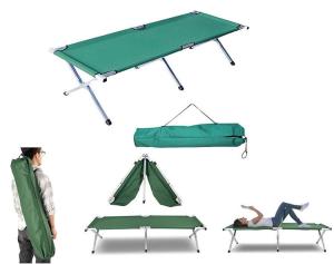 Wholesale Camping Cot Travel Equipment, Bunk Bed Cots Metal Bunk Cot Steel Frame Camping Bed, Adjustable Foldable Portable from china suppliers