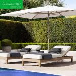 Modern Outdoor Furniture Outdoor Garden Teak Wood Chaise for Waterproof Villa