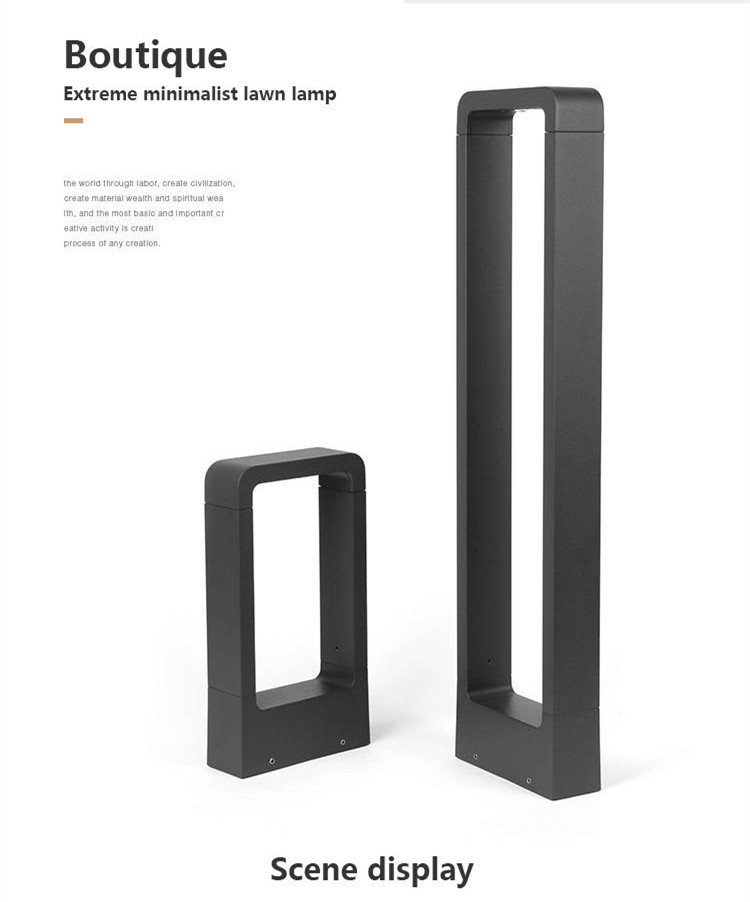 300mm Short Outdoor Lawn Lights 7w Energy Saving With Remote Control Function