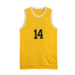 Wholesale OEM Basketball Vest Tops Mens Round Collar Football Jersey With Number from china suppliers