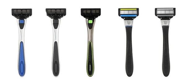 Sweden Stainless Steel Metal Handle Shaver Razor 5 Blade Safety Removable