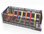 Climbing Wall Outdoor Playset With Trampoline PP Material Waterproof