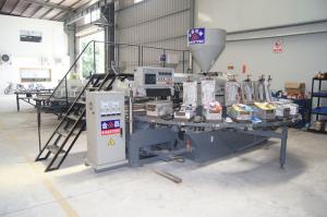 Wholesale Plastic Shoe Making Production Line , Rotary TPR PVC Shoe Sole slipper Making Machine from china suppliers