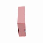 Leatherette Cosmetic Gift Box Packaging 400gsm Paper Drawer Rigid Pink Match Box