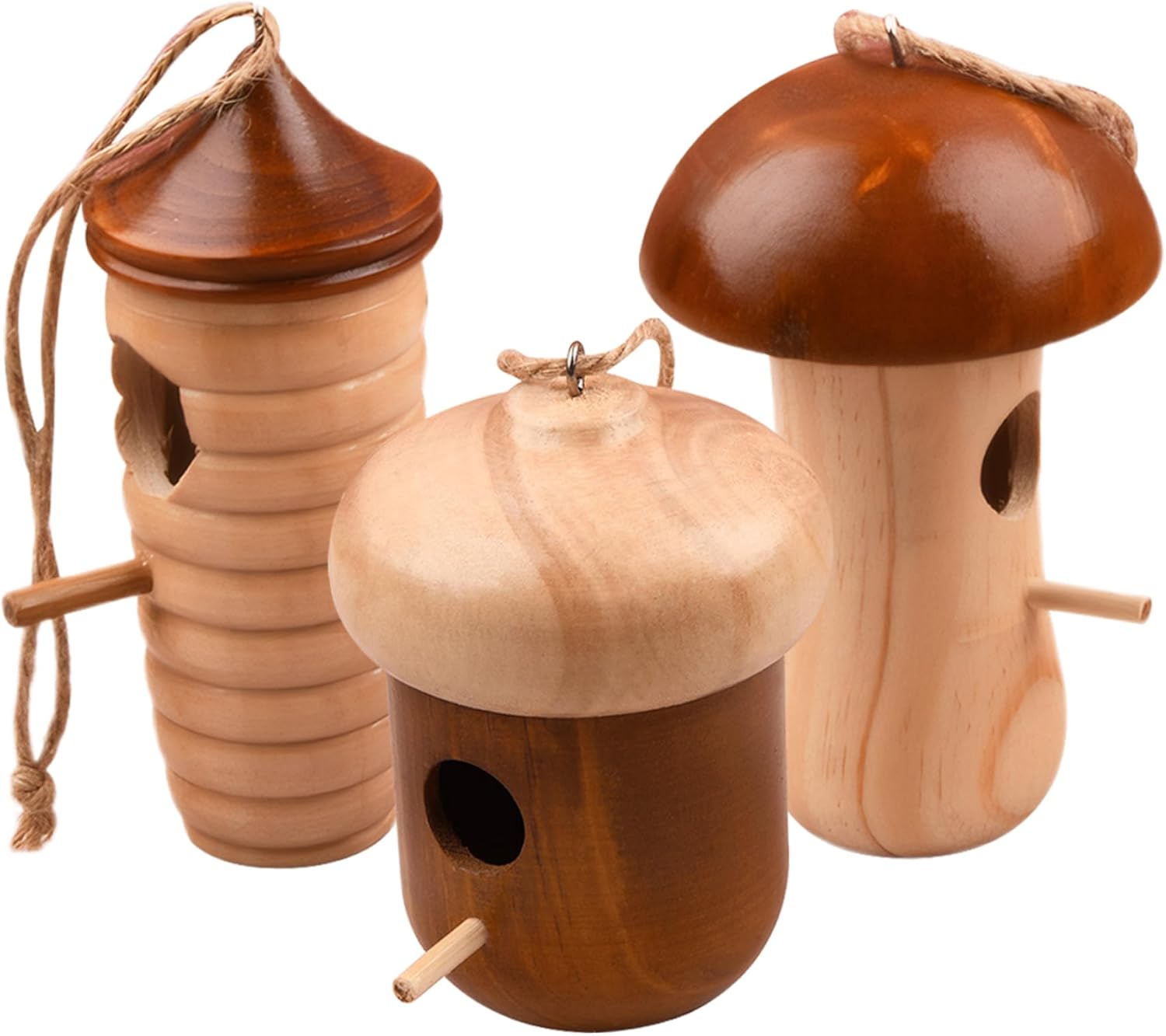 Wooden Garden Tool - Bee House Stylish and Functional for Gardens Premium Wooden Bee Shelter