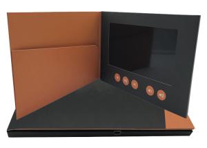 Wholesale 7 inch Advertising Video Brochure Card , Full colors lcd video greeting card from china suppliers