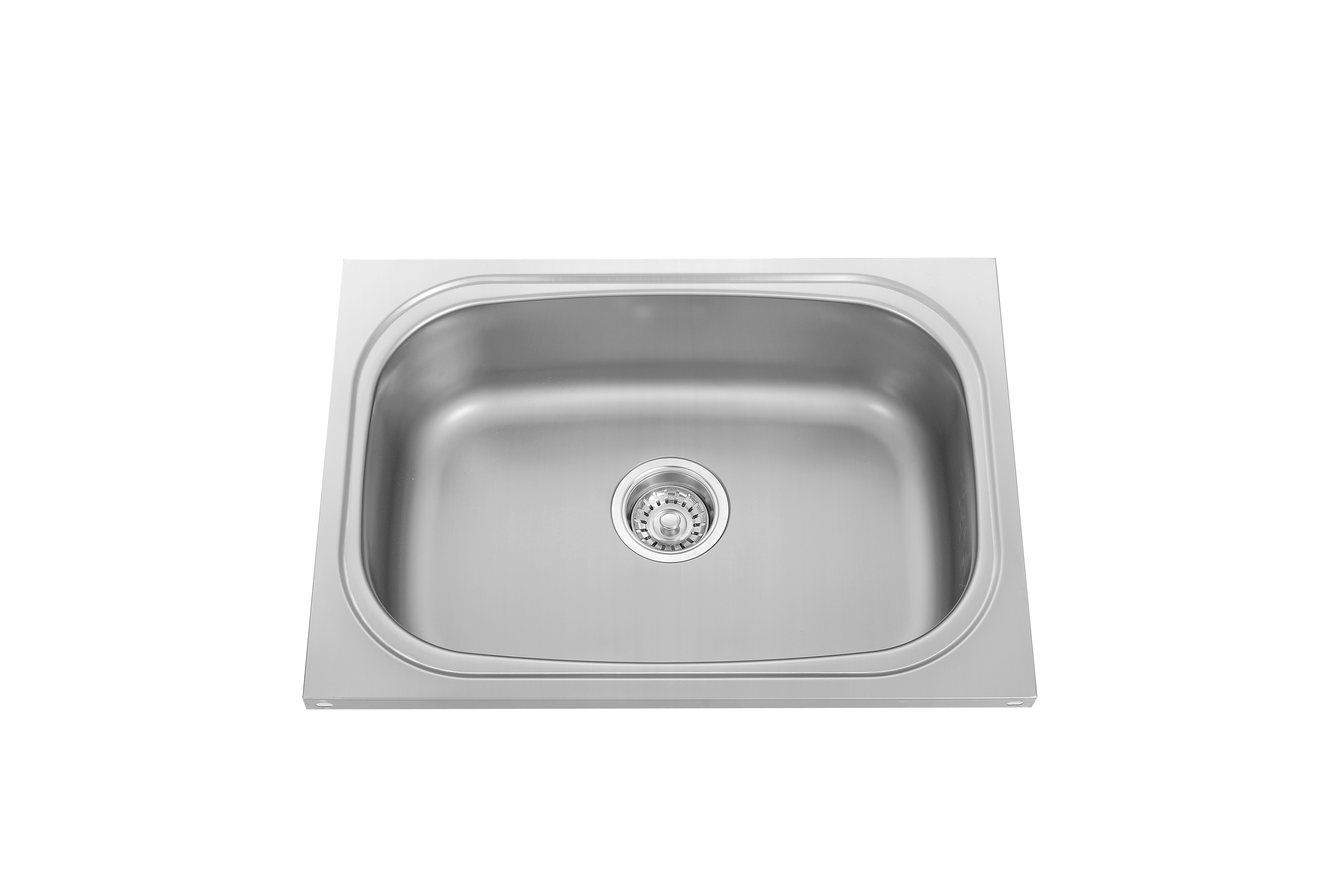 Oval Shape Stainless Steel Single Bowl Sink With Foot Stool