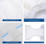 3-D Leak Prevention Adult Diaper Made of Non Woven Fabric for Adult Diaper