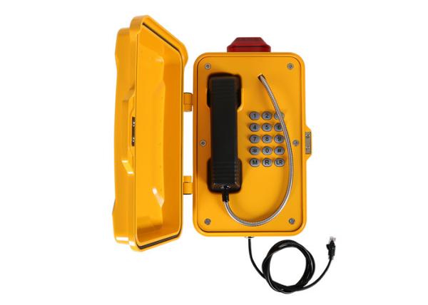 Public Industrial Analog Telephone Aluminum Alloy Material Free Dial 2 Years