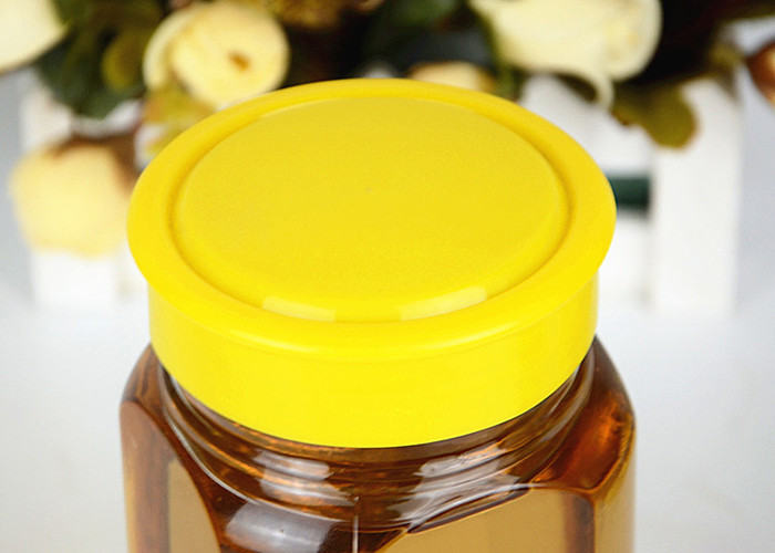Personalized Honey Jars With Screw Lid Square Shape High White Glass