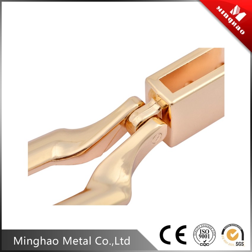 High quality Light Gold 63.21*8.47mm metal parts for bag accessries