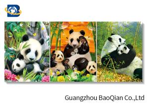Wholesale Panda / Tiger Animal Lenticular 3d Stereograph Printing / Pictures For Living Room Décor Art from china suppliers