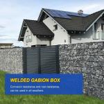 Galfan Welded Gabion Retaining Walls 200x100x50 Welded Gabion Box Garden Fence