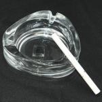 4.2 Inch Small Triangle Glass Cigarette Ashtray For Bar / Outdoor Patio
