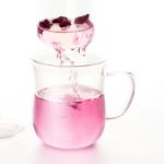 Glass Filter Glass Tea Infuser Cup Customized Logo For Office / Travel